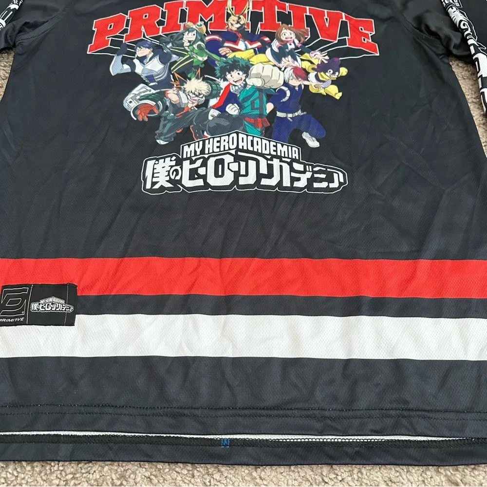 Primitive x My Hero Academia Black Hockey Jersey Size M - Picture 8 of 10